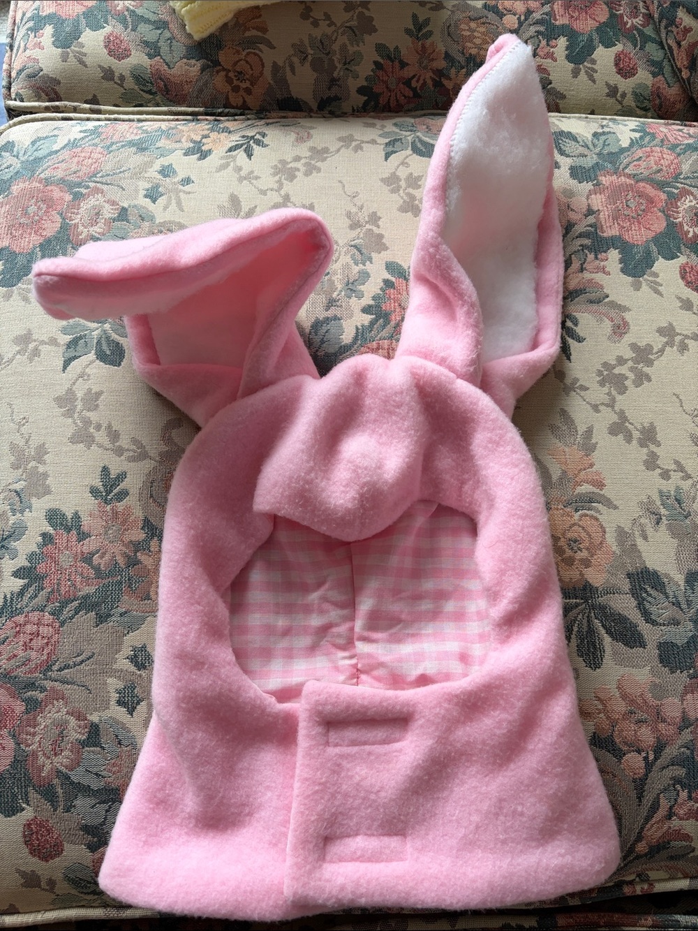Soft bunny hat for Halloween